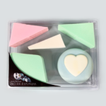 Esponjas para maquillaje con caja acrílica / Set 5 unidades - Imagen 5