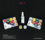 Kit 9 Maquillaje en crema individuales de 12grs x tono (marca Pierrot)