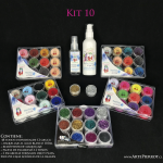 Kit 10 Maquillaje en crema individuales de 12grs x tono (marca Pierrot)