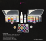 Kit 1 Maquillaje en crema torres pequeñas de 12grs x tono (marca Pierrot)