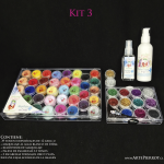 Kit 3 Maquillaje en crema individuales de 12grs x tono (marca Pierrot)