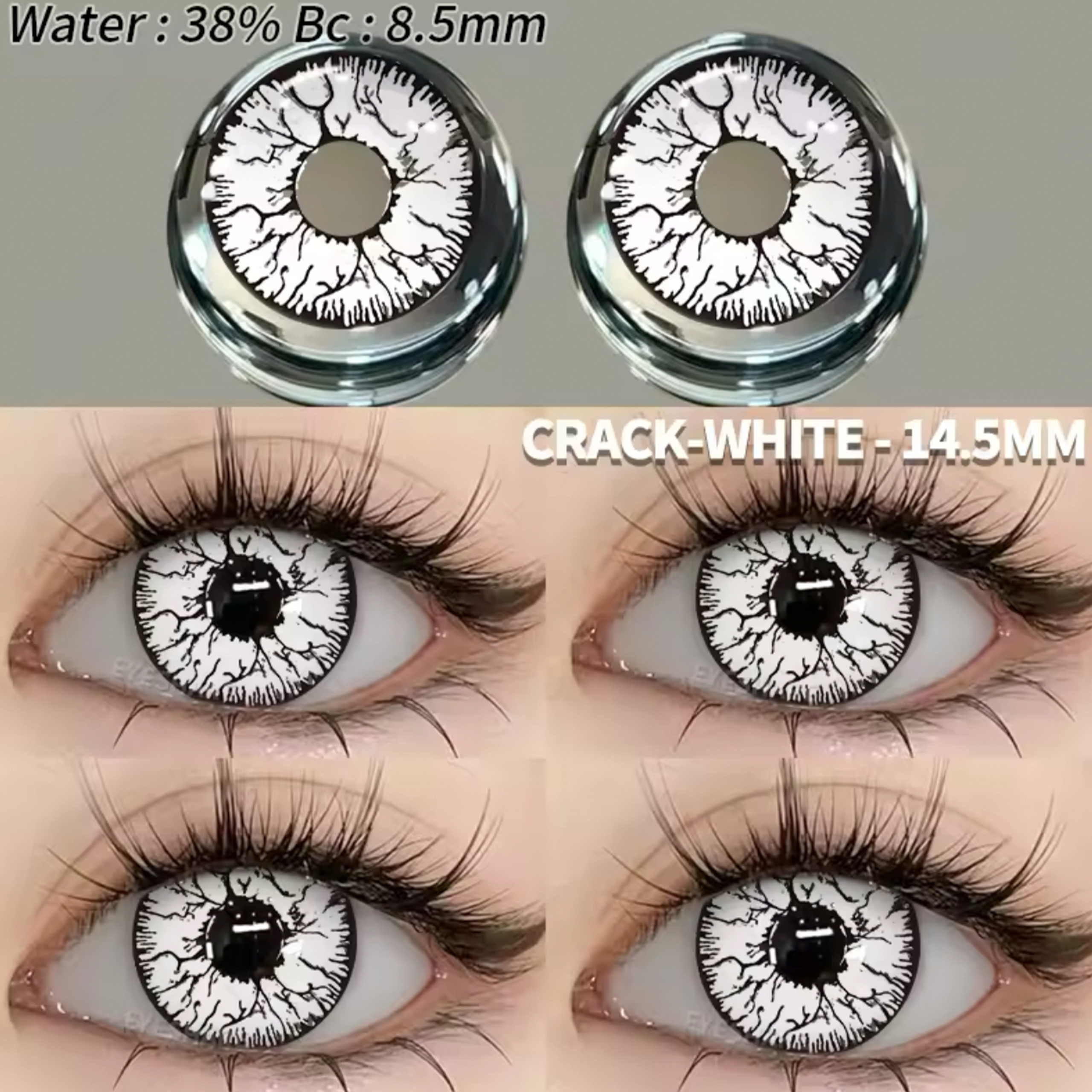 Crack White Par de Lentes con estuche / Tono Crack White - Imagen 1