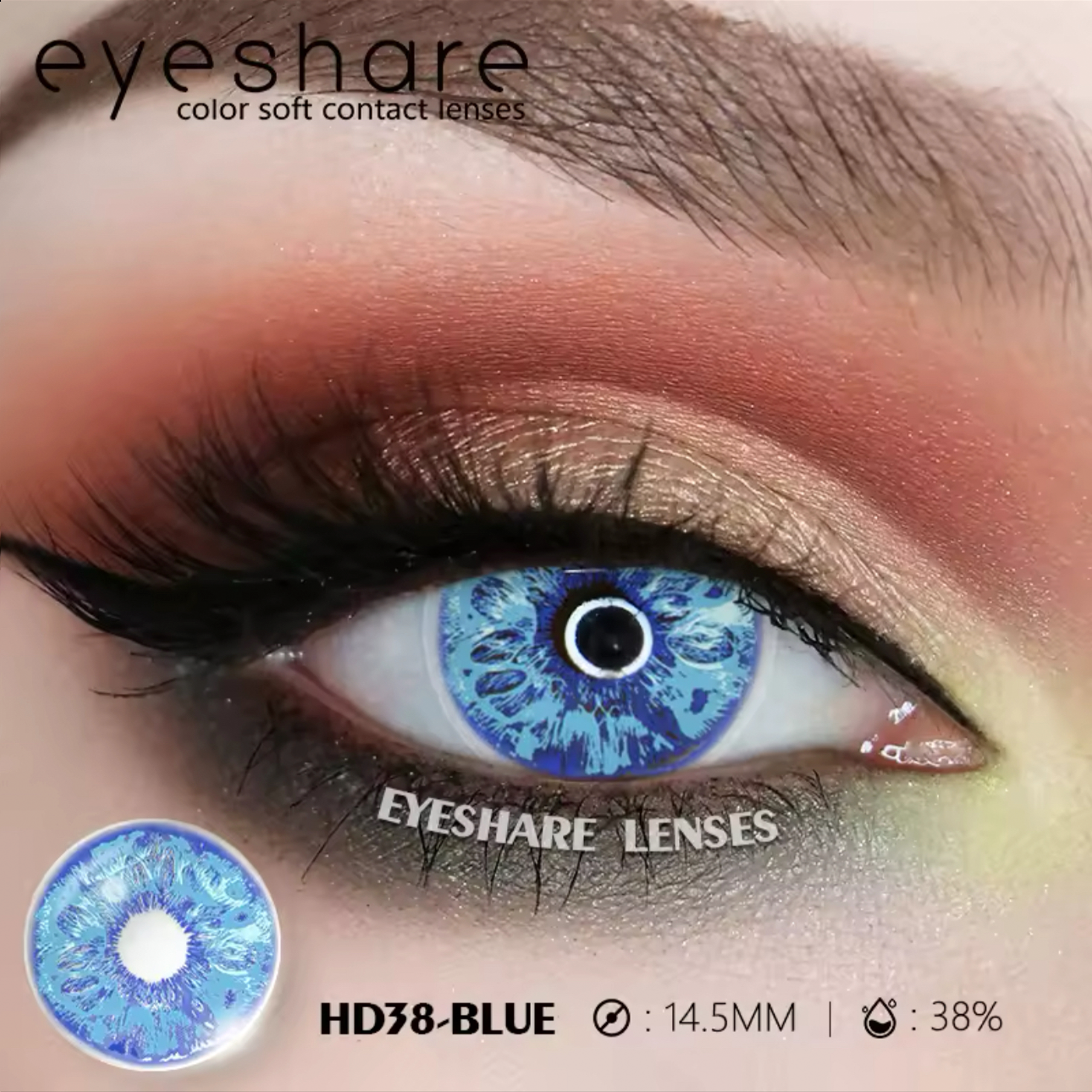 Lentes HD38 Blue Par de Lentes con estuche / Tono HD38 Blue - Imagen 1