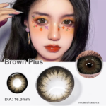 Par de Lentes con estuche (Mini Sclera 16mm) / Brown Plus - Imagen 2