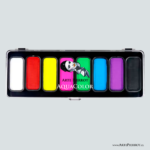 Aquacolor / Paleta 8 Potes / Tonos Croma / Marca Arte Pierrot