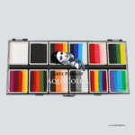 Aquacolor / Paleta 12 Potes Arcoiris / Tonos Prisma Clásica / Marca Arte Pierrot