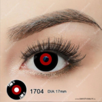 Par de Lentes con estuche (Mini Sclera 17mm) / Red Ghoul