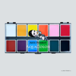 Aquacolor / Paleta 12 Tonos Esenciales UV / Marca Arte Pierrot